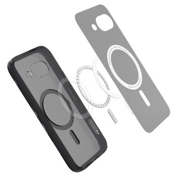 Etui pokrowiec na Google Pixel 9A z MagSafe Ultra Hybrid Mag - przezroczysto-czarne