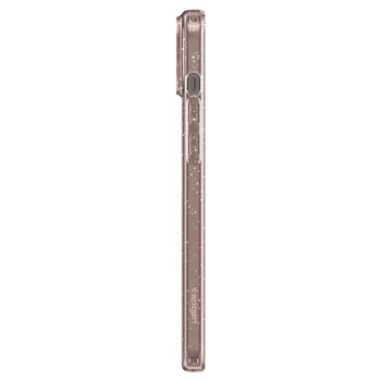 Etui case na iPhone 15 Plus Liquid Crystal Glitter - różowo przezroczyste