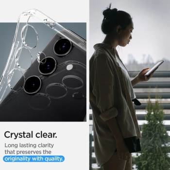 Etui ochronne na Samsung Galaxy S24+ Liquid Crystal - przezroczyste