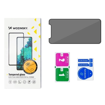 Szkło hartowane prywatyzujące na Samsung Galaxy S24 Ultra z filtrem anti-spy Privacy Glass