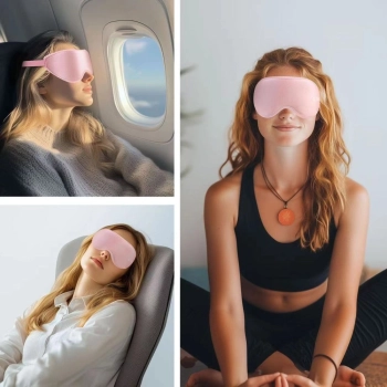 Maska do spania na oczy Eyeshade Sleep Mask - różowa