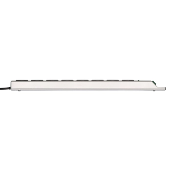 Listwa antyprzepięciowa Super-Solid 8 gniazd 2.5m 13.500A - srebrna