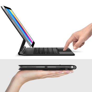 Etui z klawiaturą na iPad 10.9'' 2022 / iPad 11'' 2025 Smartcase Magnetic - czarne