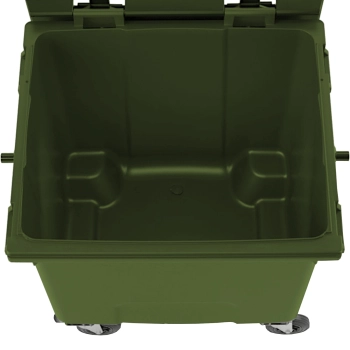 Kontener pojemnik na odpady śmieci komunalne PZH EN 840-2 DIN 1100L - zielony