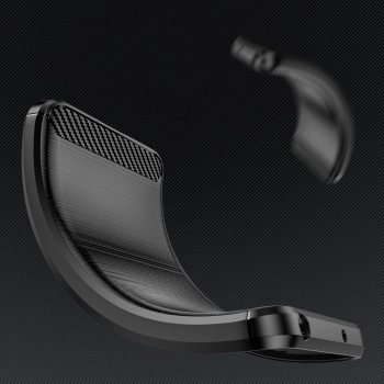 Etui elastyczny żelowy pokrowiec na tył plecki do iPhone 14 Plus Carbon Case - czarny
