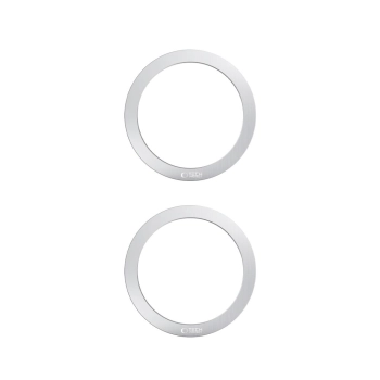 Pierścień blaszka magnetyczna MagSafe do etui smartfona - srebrny