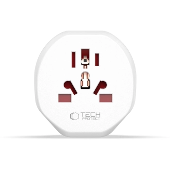 Przejściówka adapter podróżny UK/US/AU/FI/CN-1/CN-2 do EU - biały