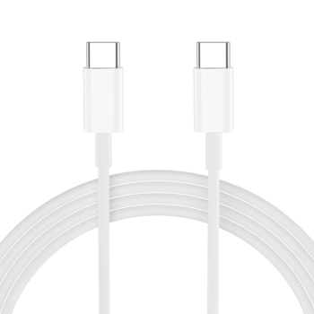 Ładowarka sieciowa USB-C z kablem USB-C PD 20W - biała