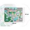 Klocki drewniane edukacyjne miasto puzzle 120el.