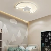 Lampa LED sufitowa plafon do pokoju dziecięcego ściemniana LUMELA + pilot księżyc biała
