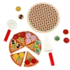 Pizza drewniany zestaw do zabawy z akcesoriami 20cm