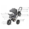 Rowerek Trójkołowy Trike Fix V3 szary