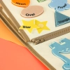 Tablica manipulacyjna sensoryczna montessori walizka dinozaury