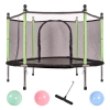 Trampolina ogrodowa dla dzieci siatka 140 cm zielona