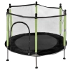 Trampolina ogrodowa dla dzieci siatka 140 cm zielona