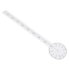 Zegar ścienny naklejany DIY regulowany duży 80-120cm czarny 4 cyfry