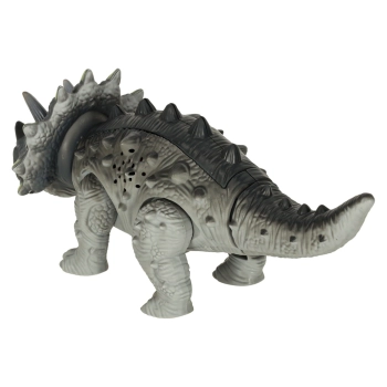 Dinozaur Triceratops zabawka interaktywna na baterie chodzi świeci ryczy