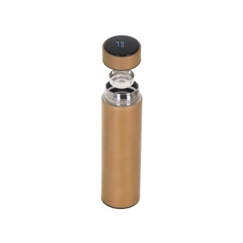 Kubek bidon termiczny termos smart LED 500ml złoty