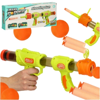 Pistolet karabin na kulki naboje 2w1 zielony