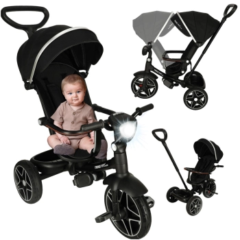 Rowerek trójkołowy TRIKE FIX Elite obrotowy czarny