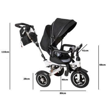 Rowerek Trójkołowy Trike Fix V3 czarny