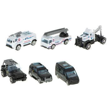 Transporter samolot + 6 aut policja bok/przód