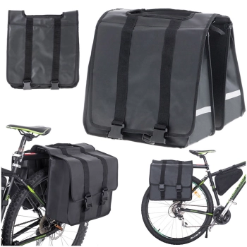 RALLEX Torba sakwa rowerowa podwójna dwukomorowa boczna na rower bagażnik 35L
