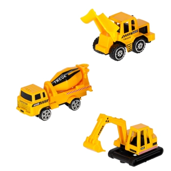Transporter samolot + 3 auta pojazdy budowlane