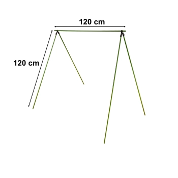 Tyczka palik podpora na pomidory ogórki kwiaty rośliny powlekane tyczki 120 cm 10 szt