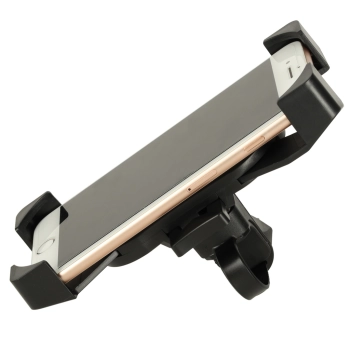 Uchwyt rowerowy motocyklowy na telefon czarny stabilny