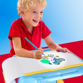 Projektor rzutnik stolik do rysowania karty niebieski