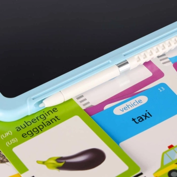 Czytnik do fiszek nauka angielskiego znikopis niebieski