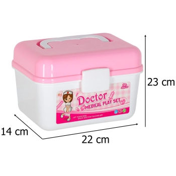 Zestaw lekarza w kuferku mały doktor dźwięk 35 elementów