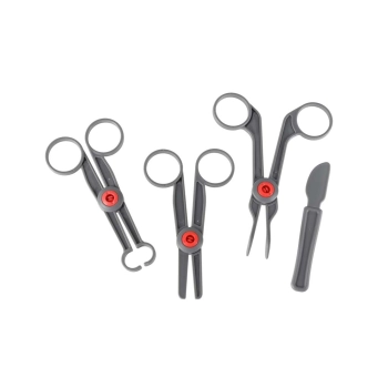 Duży zestaw lekarza stacja medyczna mały doktor ekg rtg światło dźwięk