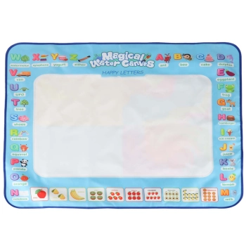Mata wodna do malowania rysowania wodą mazaki pieczątki szablony wałek 100x80cm alfabet
