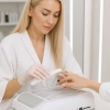 Pochłaniacz pyłu do paznokci manicure 80W filtr kasetowy bezworkowy