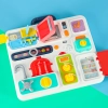 Tablica manipulacyjna sensoryczna montessori kuchnia zegar światło dźwięk