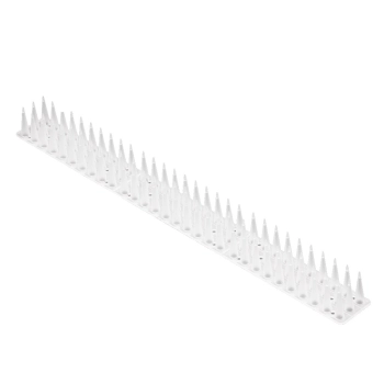 Kolce na gołębie listwa na ptaki odstraszasz plastikowe gęste białe 8el. 43 cm