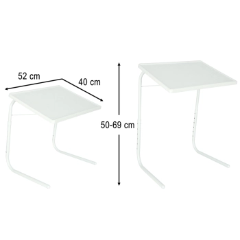 Stolik pod laptopa do laptopa stół wielofunkcyjny składany regulowany 69cm biały