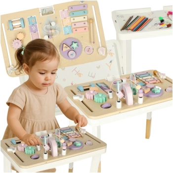 Stolik manipulacyjny LULILO montessori różowy