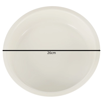 Blacha do pieczenia tortownica forma okrągła do tortów tart guiche 26cm brązowa
