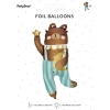 Balon foliowy Miś 55cm x 90cm