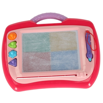 Tablica magnetyczna tablet do rysowania znikopis stempelki różowy XL