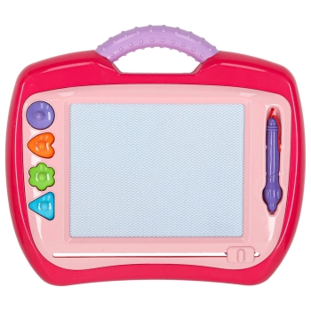 Tablica magnetyczna tablet do rysowania znikopis stempelki różowy XL