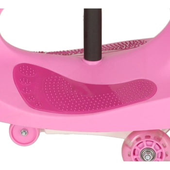 Jeździk grawitacyjny LED Swing Fix S3 świecące koła różowy