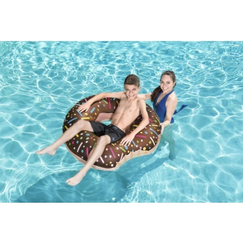Kółko do pływania koło dmuchane BESTWAY 36188 donut brązowe 107cm