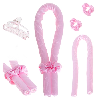 Wałek do kręcenia włosów loków zestaw opaska papiloty lokówka gumki spinka