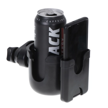 Uchwyt na butelkę kubek telefon do wózka na rower 2w1