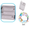 Lampki LED druciki dekoracyjne świąteczne choinkowe 5m 50LED multikolor