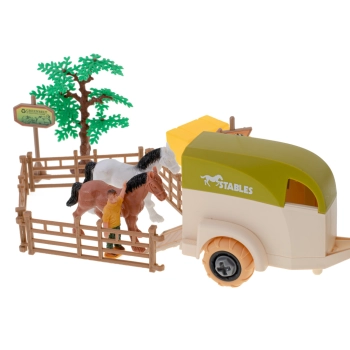 Farma traktor z przyczepą ciągnik do skręcania konie śrubokręt